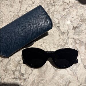 Loewe Black Sunglasses with Navy Case